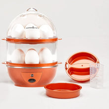Load image into Gallery viewer, Copper Chef Want The Secret to Making Perfect Eggs &amp; More C Electric Cooker Set-7 or 14 Capacity. Hard Boiled, Poached, Scrambled Eggs, or Omelets Automatic Shut Off, 7.5 x 6.7 x 7.5 inches