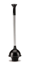 Load image into Gallery viewer, simplehuman Toilet Plunger with Holder, Stainless Steel, Black
