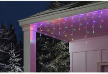 Load image into Gallery viewer, Home Accents Holiday 300 Light Super Bright Multi-Color LED Smooth Mini Constant On Icicle Light (Set of 2)