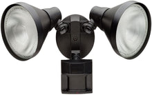 Load image into Gallery viewer, Defiant 180 Degree Outdoor Black Motion-Sensing Security Light