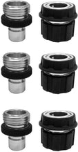 Load image into Gallery viewer, Sun Joe AJQC-3PK 3 Count Aqua No-Splash Quick Connect Adapters
