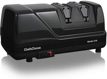 Load image into Gallery viewer, Chef'sChoice 316 Diamond Hone Knife Sharpener for 15-Degree Knives with Precision Guides to Sharpen Straight and Fine Edge Knives, 2-Stage, Black