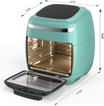 Load image into Gallery viewer, GoWISE USA 11.6-Quart Air Fryer Toaster Oven with Rotisserie &amp; Dehydrator + 50 Recipes