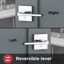 Load image into Gallery viewer, Kwikset 91550-021 Square Lisbon Square Bed/Bath Lever in Venetian Bronze