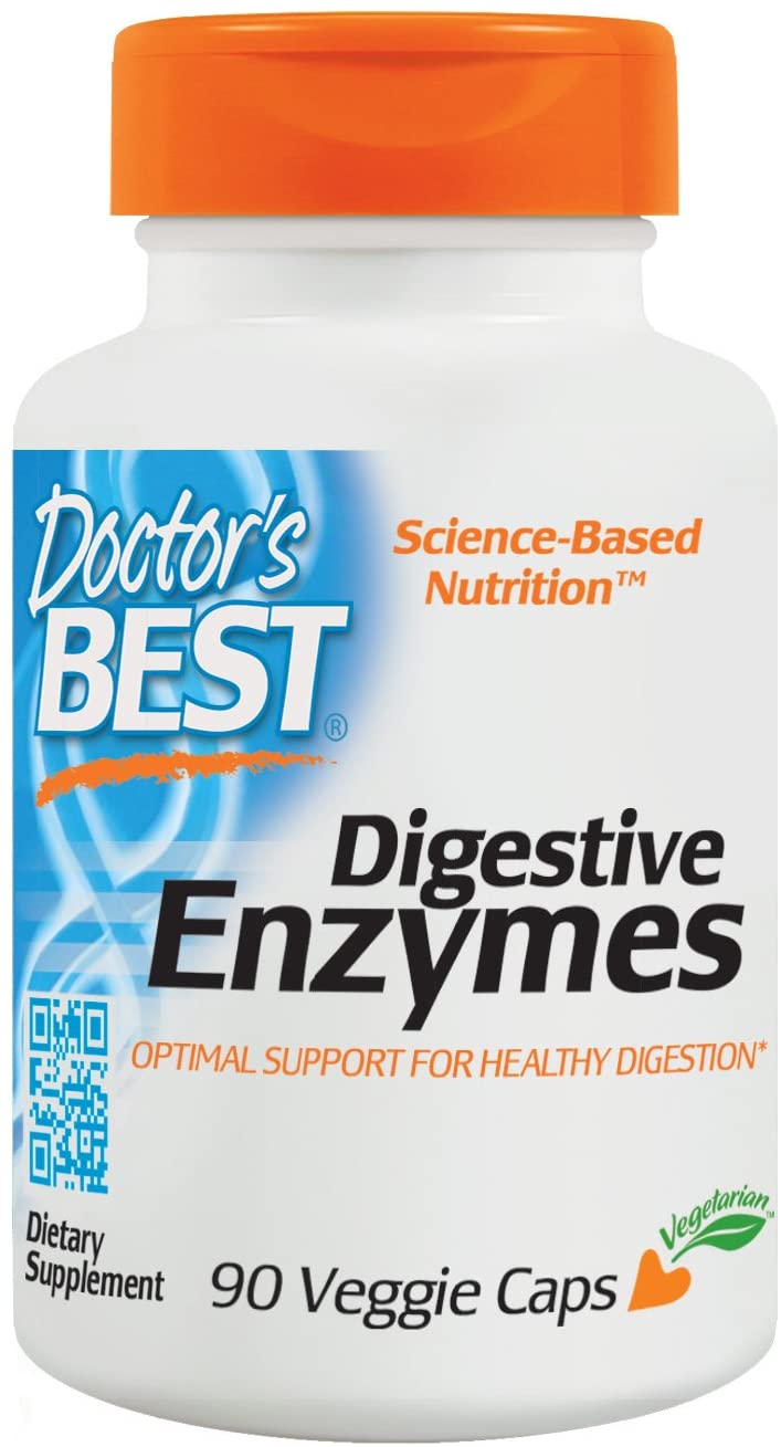 Doctor's Best Best Digestive Enzymes, Vegetable Capsules, 90 Count