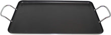 Load image into Gallery viewer, IMUSA USA IMU-1814 Double Burner Griddle Non-Stick 16-Inch, Black