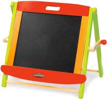 Load image into Gallery viewer, Little Artists 3-in-1 Tabletop Easel | Wooden Wonders Dry Erase Whiteboard, Chalkboard, and Magnetic Board for Kids Creative Art and Drawing | Great Art Class School Teacher Learning Activity