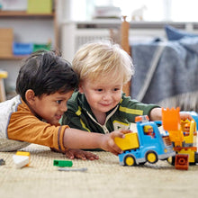 Load image into Gallery viewer, LEGO DUPLO Town Truck &amp; Tracked Excavator 10812 Dump Truck and Excavator Kids Construction Toy with DUPLO Construction Worker Figures