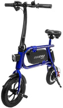 Load image into Gallery viewer, Swagtron 200W SWAGCYCLE Envy Steel Frame Folding Electric Bicycle e Bike w/Automatic Headlight – Reach 10 mph; 264 lbs Max Load
