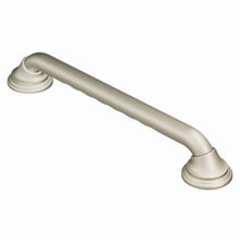 Load image into Gallery viewer, Moen R8712D3GBN 12-Inch Designer Bathroom Grab Bar, Brushed Nickel