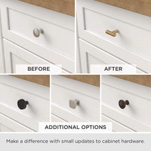 Load image into Gallery viewer, Liberty Mandara 1-1/4 in. (32mm) Champagne Bronze Square Cabinet Knob (10-Pack)