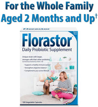Load image into Gallery viewer, Florastor Daily Probiotic Supplement for Men &amp; Women, 250 mg, 100 Capsules