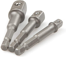 Load image into Gallery viewer, TEKTON 2902 Power Driver Extension Socket Adapter Set, Cr-V, 3-Piece
