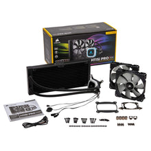 Load image into Gallery viewer, CORSAIR HYDRO Series H115i PRO RGB AIO Liquid CPU Cooler,280mm, Dual ML140 PWM Fans, Intel 115x/2066, AMD AM4