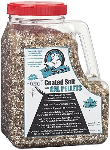 Bare Ground Premium Coated Granular Ice Melt with Calcium Chloride Pellets in Shaker Jug
