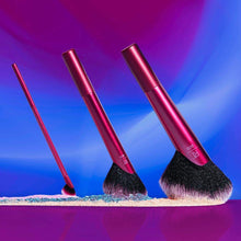 Load image into Gallery viewer, Real Techniques Rebel Edge Makeup Brushes, Cropped Brush Heads for Powder, Eyeshadow, Highlighter, and Blush, Set of 3