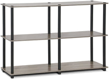 Load image into Gallery viewer, Furinno Turn-N-Tube 3-Tier Double Size Storage Display Rack