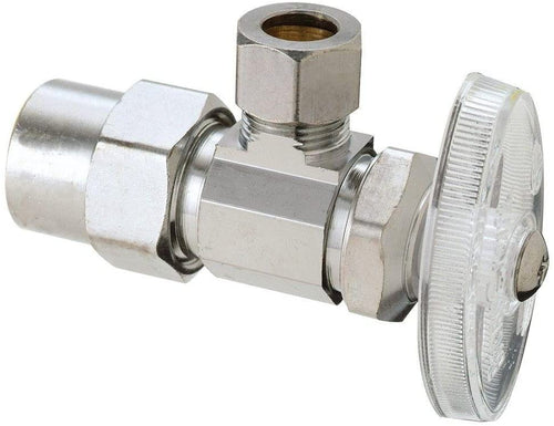BrassCraft 1/2 in. Nominal CPVC Inlet x 3/8 in. O.D. Compression Outlet Multi-Turn Angle Valve