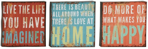 Deco 79 Assorted Fabulous Metal Wall Decor, Set of 3