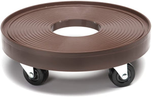 DeVault DEV3015E 12 Inch Plant Dolly With Hole Espresso