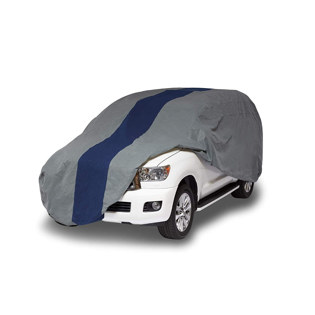 Duck Covers Double Defender SUV Cover for SUVs/Pickup Trucks with Shell or Bed Cap up to 17' 5