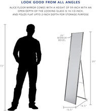 Load image into Gallery viewer, Adesso WK2444-20 Alice Floor Mirror, Copper Finish