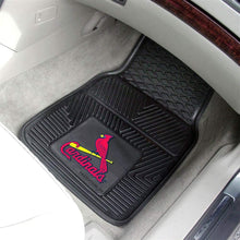 Load image into Gallery viewer, Heavy Duty Vinyl Car Mats - Set of 2 - St Louis Cardinals