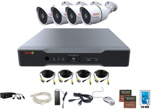Load image into Gallery viewer, Revo America AeroHD 4Ch. 4MP DVR, 1TB HDD Video Security System, 4 x 1080p IR Bullet Cameras Indoor/Outdoor - Remote Access via Smart Phone, Tablet, PC &amp; MAC