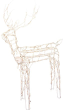 Load image into Gallery viewer, Animated 3-D Wire Standing Buck Reindeer, Lighted and Moving Christmas Yard Decoration, 48-inches Tall