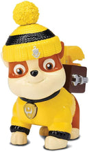 Load image into Gallery viewer, Paw Patrol Snow Rescue – Rubble with Transforming Pup Pack and Badge