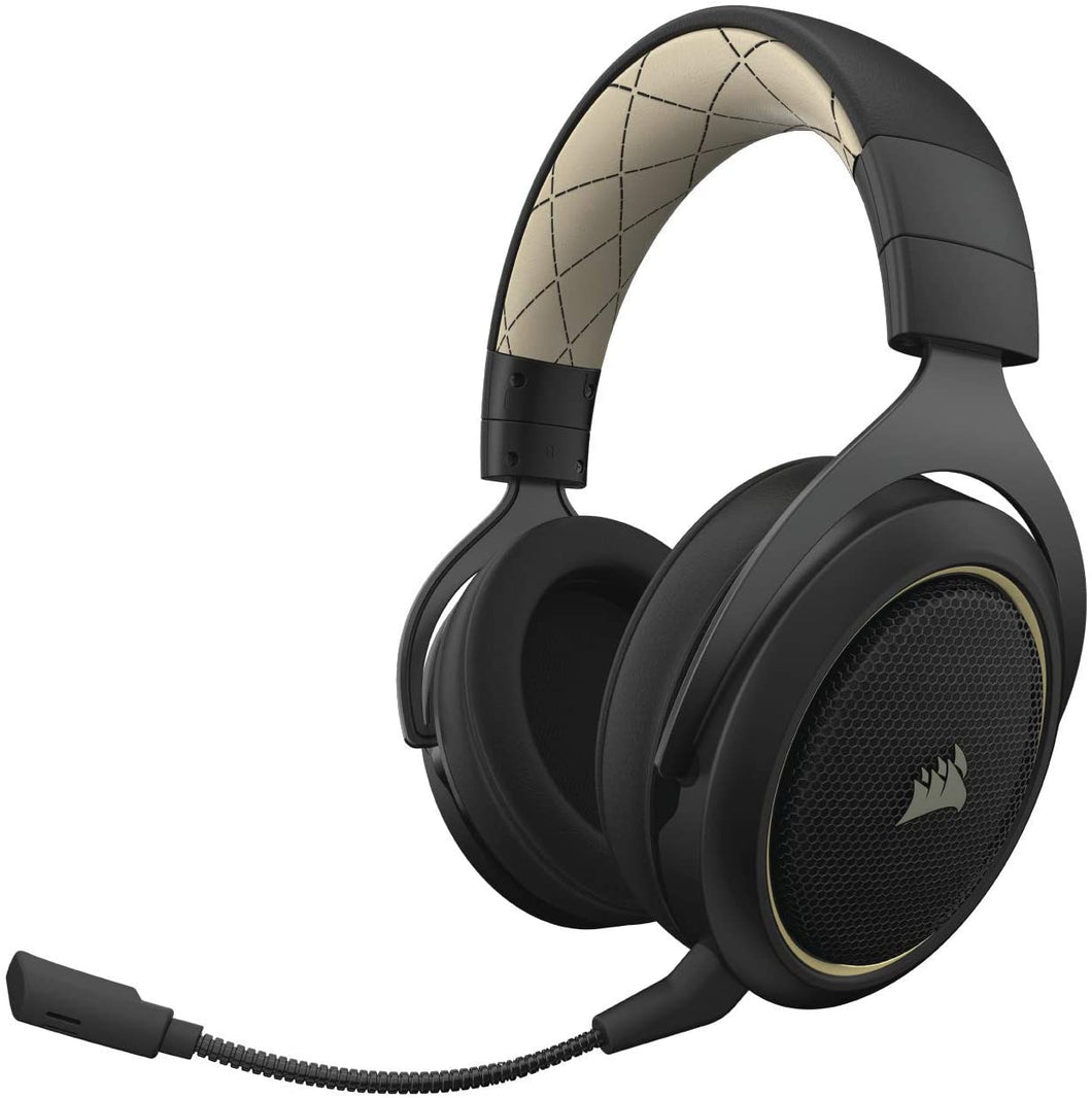 CORSAIR HS70 Wireless Gaming Headset - 7.1 Surround Sound Headphones for PC - Discord Certified - 50mm Drivers