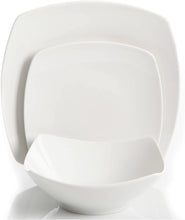 Load image into Gallery viewer, Gibson Home Everyday Square 12-Piece Dinnerware Set
