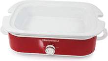 Load image into Gallery viewer, Elite Gourmet MST-5240 Casserole Crock Slow Cooker, Locking Lid Adjustable Temperature Keep Warm Oven &amp; Dishwasher-Safe Casserole Pan,