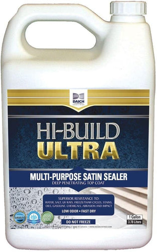 DAICH Hi-Build Ultra 1 gal. Satin Clear Coat Sealer Water and Chemical Resistant with Urethane