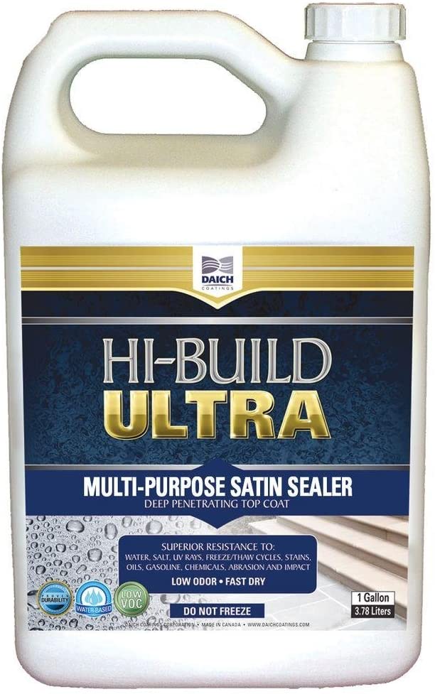 DAICH Hi-Build Ultra 1 gal. Satin Clear Coat Sealer Water and Chemical Resistant with Urethane