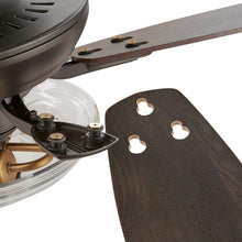 Load image into Gallery viewer, Home Decorators Collection Connor 54 in. LED Seville Bronze Dual-Mount Ceiling Fan with Light Kit and Remote Control