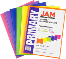 Load image into Gallery viewer, JAM Paper Plastic POP Two Pocket with Clasps Presentation Folder