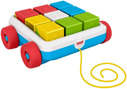 Fisher-Price Pull-Along Activity Blocks, Toy Wagon for Babies