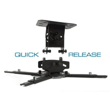 Load image into Gallery viewer, QualGear PRB-717-BLK Universal Ceiling Mount Projector Accessory