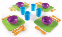 Load image into Gallery viewer, Learning Resources New Sprouts Serve It! Dish Set, Early Social Interactions, 24 Piece, Ages 2+,Multicolor,7 L x 7 W in