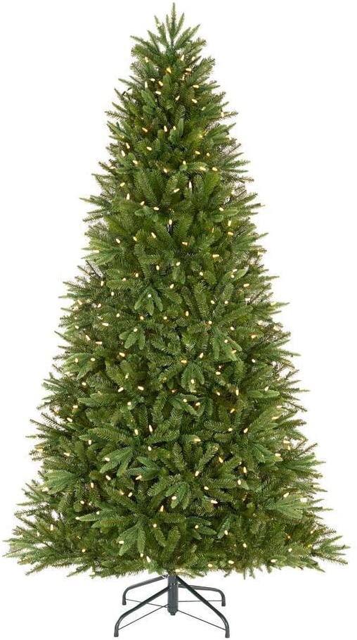 Home Accents Holiday 7.5 ft Genoa Douglas Fir LED Pre-Lit Artificial Christmas Tree with 540 Color Changing Lights and 116 Functions