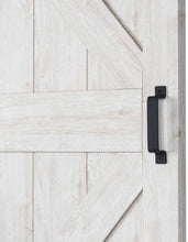 Load image into Gallery viewer, 36 in. x 84 in. Sandstone Oak K Design Solid Core Interior Barn Door with Rustic Hardware Kit
