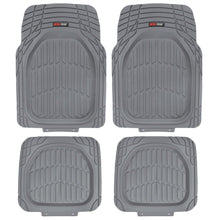 Load image into Gallery viewer, Motor Trend FlexTough Tortoise - Heavy Duty Rubber Floor Mats for Car SUV Van &amp; Truck - All Weather Protection - Deep Dish (Black)