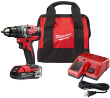Load image into Gallery viewer, Milwaukee 2801-21P M18 18-Volt Lithium-Ion Compact Brushless Cordless 1/2 in. Drill/Driver Kit