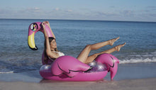 Load image into Gallery viewer, Pool Candy Giant Glitterfied Pool Inflatable, Flamingo