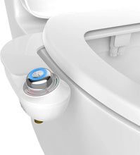 Load image into Gallery viewer, BioBidet Fresh Water Spray Non-Electric Mechanical Bidet Toilet Seat Attachment Posterior and Feminine Wash, UPC Certified Check Valve, Brass Inlet, White, DIY Easy Install, Self Cleaning