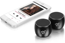 Load image into Gallery viewer, Aluratek Dual Speaker Portable Bluetooth Stereo Speakers Strong Bass Powerful Volume True Wireless Stereo Technology Hands-Free Talking 2x3W Wireless Speaker Pair with Phones, Tablets, TVs and PCs (ABDS02F)