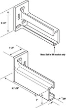 Load image into Gallery viewer, Prime-Line R 7265 Drawer Track Back Plate, 3/8 in. x 1 in, Plastic, White, 1 Pair (1 LH, 1 RH)