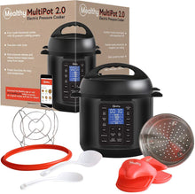 Load image into Gallery viewer, Mealthy MultiPot 9-in-1 Programmable Pressure Cooker with Stainless Steel Pot, Steamer Basket, Full Accessory Kit &amp; Recipe App. Pressure Cook, Slow Cook, Sauté, Egg, HotPot, Rice Cooker, Yogurt, Steam