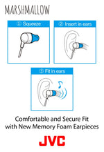 Load image into Gallery viewer, JVC Memory Foam Earbud Marshmallow Memory Foam Earbud with Mic Pink (HAFX38MP)